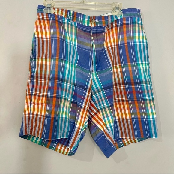 Polo Ralph Lauren Y2K Colorful Plaid Shorts Golf Preppy Vacation Cruise Beach - Picture 8 of 10